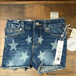 Joe's Jeans Blue Star Print Denim Shorts